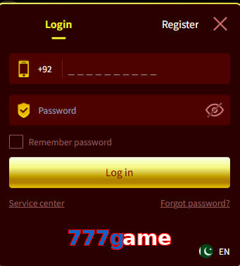 777Game login preview